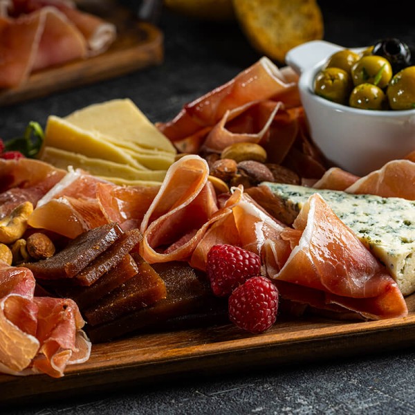 Tabla de Jamón Serrano Tangamanga y quesos