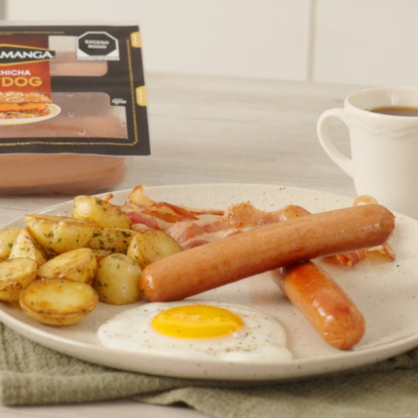 Desayuno Tipo Americano con Salchicha